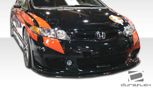 2006-2011 Honda Civic 4DR Duraflex B-2 Front Bumper Cover - 1 Piece / Vehicle Year Make Model Trim - 2006-2011-Honda Civic 4DR / Product Type - Front Bumper / Style Name -B-2 / Kit Material - FRP (Fiberglass Reinforced Plastics) / Notes - Note: 2.75 inch fog light opening
