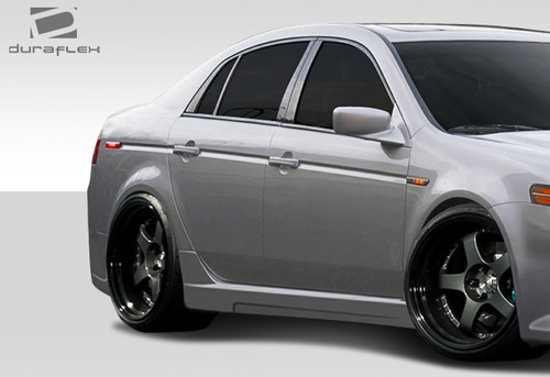 2004-2008 Acura TL Duraflex K-1 Side Skirts Rocker Panels - 2 Piece / Vehicle Year Make Model Trim - 2004-2008-Acura TL ALL / Product Type - Sideskirts / Style Name -K-1 / Kit Material - FRP (Fiberglass Reinforced Plastics) / Notes -