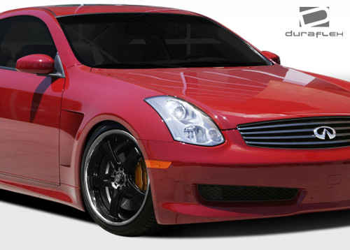 2003-2007 Infiniti G Coupe G35 Duraflex M-1 Sport Fenders - 2 Piece / Vehicle Year Make Model Trim - 2003-2007-Infiniti G Coupe 2DR / Product Type - Fender / Style Name -M-1 / Kit Material - FRP (Fiberglass Reinforced Plastics) / Notes -