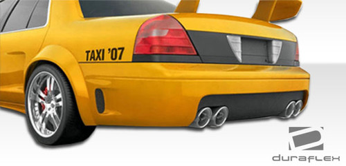 1998-2007 Ford Crown Victoria Duraflex GT Concept Rear Bumper Cover - 1 Piece / Vehicle Year Make Model Trim - 1998-2007-Ford Crown Victoria ALL / Product Type - Rear Bumper / Style Name -GT Concept / Kit Material - FRP (Fiberglass Reinforced Plastics) / Notes -