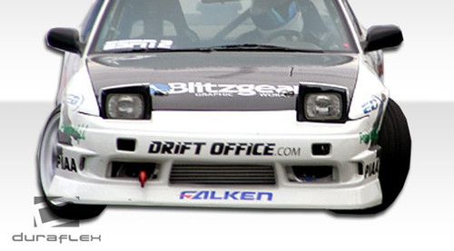 1989-1994 Nissan 240SX S13 Duraflex B-Sport Front Bumper Cover - 1 Piece / Vehicle Year Make Model Trim - 1989-1994-Nissan 240SX ALL / Product Type - Front Bumper / Style Name -B-Sport / Kit Material - FRP (Fiberglass Reinforced Plastics) / Notes -