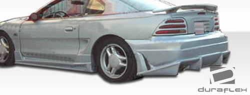 1994-1998 Ford Mustang Duraflex Bomber Side Skirts Rocker Panels - 2 Piece / Vehicle Year Make Model Trim - 1994-1998-Ford Mustang ALL / Product Type - Sideskirts / Style Name -Bomber / Kit Material - FRP (Fiberglass Reinforced Plastics) / Notes -