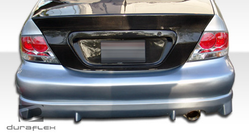 2004-2007 Mitsubishi Lancer Duraflex G-Speed Body Kit - 4 Piece - Includes G-Speed Front Bumper Cover (103976) Walker Side Skirts Rocker Panels (100577) Walker Rear Bumper Cover (100576) / Vehicle Year Make Model Trim - 2004-2007-Mitsubishi Lancer ALL / Product Type - Kit / Style Name -G-Speed / Kit Material - FRP (Fiberglass Reinforced Plastics) / Notes -