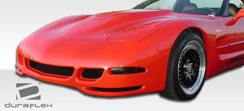 1997-2004 Chevrolet Corvette C5 Duraflex TS Concept Front Bumper Cover - 1 Piece / Vehicle Year Make Model Trim - 1997-2004-Chevrolet Corvette ALL / Product Type - Front Bumper / Style Name -TS Concept / Kit Material - FRP (Fiberglass Reinforced Plastics) / Notes - Note: bumper requires a bracket for factory turn signal to be installed - bracket is not included