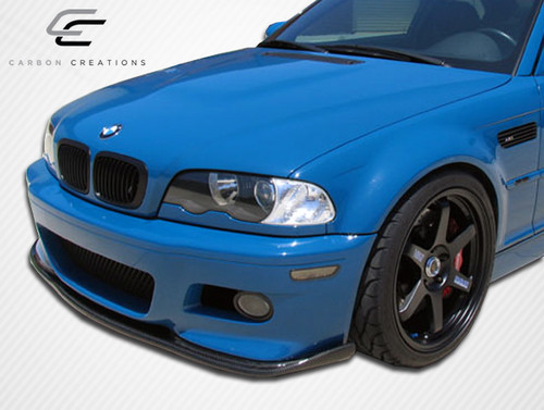 2001-2006 BMW M3 E46 2Dr Carbon Creations HM-S Front Lip Under Spoiler Air Dam - 1 Piece / Vehicle Year Make Model Trim - 2001-2006-BMW M3 2DR / Product Type - Front Lip/Add On / Style Name -HM-S / Kit Material - Carbon Fiber / Notes -