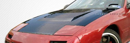 1986-1991 Mazda RX-7 Carbon Creations D-1 Hood - 1 Piece / Vehicle Year Make Model Trim - 1986-1991-Mazda RX7 ALL / Product Type - Hood / Style Name -D-1 / Kit Material - Carbon Fiber / Notes - Note: Hood pins are required.
