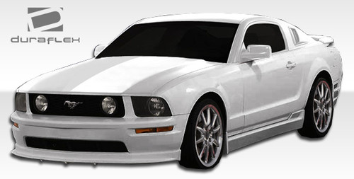 2005-2014 Ford Mustang Duraflex Racer 2 Side Skirts Rocker Panels - 2 Piece / Vehicle Year Make Model Trim - 2005-2014-Ford Mustang ALL / Product Type - Sideskirts / Style Name -Racer 2 / Kit Material - FRP (Fiberglass Reinforced Plastics) / Notes -