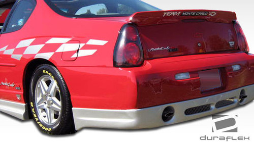 2000-2005 Chevrolet Monte Carlo Duraflex Racer Rear Lip Under Spoiler Air Dam - 1 Piece / Vehicle Year Make Model Trim - 2000-2005-Chevrolet Monte Carlo ALL / Product Type - Rear Lip/Add On / Style Name -Racer / Kit Material - FRP (Fiberglass Reinforced Plastics) / Notes -