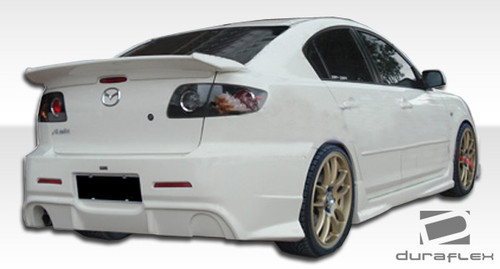2004-2009 Mazda 3 4DR Duraflex I-Spec Wing Trunk Lid Spoiler - 1 Piece / Vehicle Year Make Model Trim - 2004-2009-Mazda Mazda 3 4DR / Product Type - Wing / Style Name -I-Spec / Kit Material - FRP (Fiberglass Reinforced Plastics) / Notes -