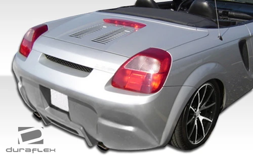 2000-2005 Toyota MRS MR2 Spyder Duraflex C-1 Rear Bumper Cover - 1 Piece / Vehicle Year Make Model Trim - 2000-2005-Toyota MRS ALL / Product Type - Rear Bumper / Style Name -C-1 / Kit Material - FRP (Fiberglass Reinforced Plastics) / Notes -