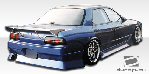 1989-1994 Nissan Skyline 4DR R32 Duraflex B-Sport Rear Bumper Cover - 1 Piece / Vehicle Year Make Model Trim - 1989-1994-Nissan Skyline 4DR / Product Type - Rear Bumper / Style Name -B-Sport / Kit Material - FRP (Fiberglass Reinforced Plastics) / Notes - Note: item will fit 4dr models only
