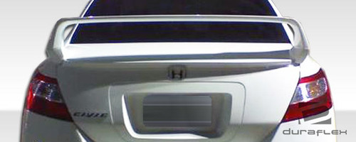 2006-2011 Honda Civic 2DR Duraflex Sigma Body Kit - 5 Piece - Includes Sigma Front Bumper Cover (104694) Sigma Rear Bumper Cover (104696) Sigma Side Skirts Rocker Panels (104695) Sigma Rear Wing Trunk Lid Spoiler (104697) / Vehicle Year Make Model Trim - 2006-2011-Honda Civic 2DR / Product Type - Kit / Style Name -Sigma / Kit Material - FRP (Fiberglass Reinforced Plastics) / Notes -