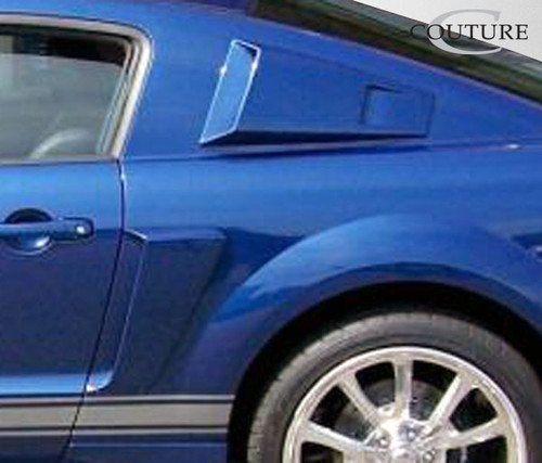 2005-2009 Ford Mustang Couture Polyurethane CVX Side Scoop - 2 Piece / Vehicle Year Make Model Trim - 2005-2009-Ford Mustang ALL / Product Type - Scoop / Style Name -CVX / Kit Material - Polyurethane / Notes -
