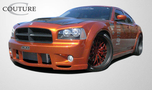 2006-2010 Dodge Charger Couture Polyurethane Luxe Wide Body Front Fender Flares - 2 Piece / Vehicle Year Make Model Trim - 2006-2010-Dodge Charger ALL / Product Type - Fender Flare / Style Name -Luxe / Kit Material - Polyurethane / Notes - Note: must be used in conjunction with complete wide body kit