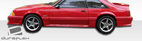 1983-1986 Ford Mustang Duraflex Colt Body Kit - 4 Piece - Includes Colt Front Bumper Cover (103539) Cobra R Rear Bumper Cover (103762) Cobra R Side Skirts Rocker Panels (103761) / Vehicle Year Make Model Trim - 1983-1986-Ford Mustang ALL / Product Type - Kit / Style Name -Colt / Kit Material - FRP (Fiberglass Reinforced Plastics) / Notes -