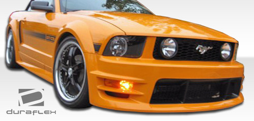 2005-2009 Ford Mustang Duraflex GT500 Wide Body Front Bumper Cover - 1 Piece / Vehicle Year Make Model Trim - 2005-2009-Ford Mustang ALL / Product Type - Front Bumper / Style Name -GT500 / Kit Material - FRP (Fiberglass Reinforced Plastics) / Notes - Note: must be used in conjunction with complete wide body kit
