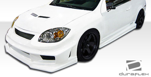 2005-2010 Chevrolet Cobalt 2007-2010 Pontiac G5 Duraflex Bomber Front Bumper Cover - 1 Piece / Vehicle Year Make Model Trim - 2005-2010-Chevrolet Cobalt ALL / Product Type - Front Bumper / Style Name -Bomber / Kit Material - FRP (Fiberglass Reinforced Plastics) / Notes -