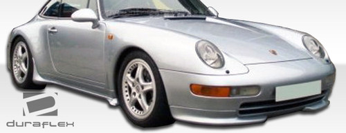 1995-1998 Porsche 911 Carrera 993 C2 C4 Targa Duraflex RS Look Front Add Ons Spat Bumper Extensions - 2 Piece / Vehicle Year Make Model Trim - 1995-1998-Porsche 993 ALL / Product Type - Front Lip/Add On / Style Name -RS Look / Kit Material - FRP (Fiberglass Reinforced Plastics) / Notes -