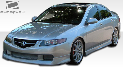 2004-2008 Acura TSX Duraflex J-Spec Side Skirts Rocker Panels - 2 Piece / Vehicle Year Make Model Trim - 2004-2008-Acura TSX ALL / Product Type - Sideskirts / Style Name -J-Spec / Kit Material - FRP (Fiberglass Reinforced Plastics) / Notes -