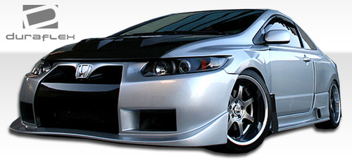 2006-2011 Honda Civic 2DR Duraflex GT500 Wide Body Front Fenders - 2 Piece / Vehicle Year Make Model Trim - 2006-2011-Honda Civic 2DR / Product Type - Fender / Style Name -GT500 / Kit Material - FRP (Fiberglass Reinforced Plastics) / Notes - Note: must be used in conjunction with complete wide body kit