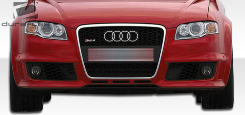 2006-2008 Audi A4 S4 B7 Duraflex RS4 Wide Body Front Bumper Cover - 1 Piece / Vehicle Year Make Model Trim - 2006-2008-Audi A4 ALL / Product Type - Front Bumper / Style Name -RS4 / Kit Material - FRP (Fiberglass Reinforced Plastics) / Notes - Note: must be used in conjunction with complete wide body kit