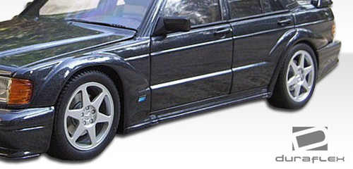 1984-1993 Mercedes 190 W201 Duraflex Evo 2 Wide Body Side Skirts Rocker Panels - 2 Piece / Vehicle Year Make Model Trim - 1984-1993-Mercedes 190 ALL / Product Type - Sideskirts / Style Name -Evo 2 / Kit Material - FRP (Fiberglass Reinforced Plastics) / Notes - Note: must be used in conjunction with complete wide body kit