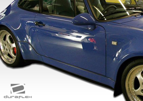 1989-1994 Porsche 964 Duraflex Turbo Look Side Skirts Rocker Panels - 2 Piece / Vehicle Year Make Model Trim - 1989-1994-Porsche 964 ALL / Product Type - Sideskirts / Style Name -Turbo Look / Kit Material - FRP (Fiberglass Reinforced Plastics) / Notes -
