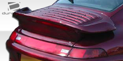 1995-1998 Porsche 911 Carrera 993 Duraflex Turbo Look Wing Trunk Lid Spoiler - 1 Piece / Vehicle Year Make Model Trim - 1995-1998-Porsche 993 ALL / Product Type - Wing / Style Name -Turbo Look / Kit Material - FRP (Fiberglass Reinforced Plastics) / Notes -