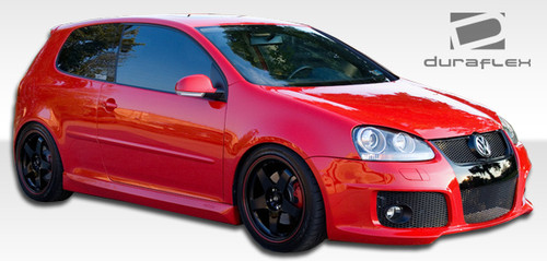 2006-2009 Volkswagen Golf GTI Rabbit 2005-2010 Volkswagen Golf Jetta Duraflex OTG Front Bumper Cover - 1 Piece / Vehicle Year Make Model Trim - 2006-2010-Volkswagen GTI ALL / Product Type - Front Bumper / Style Name -OTG / Kit Material - FRP (Fiberglass Reinforced Plastics) / Notes -