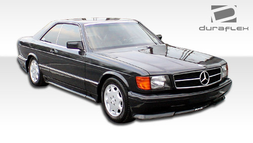 1981-1991 Mercedes S Class W126 4DR Duraflex AMG Style Body Kit (euro spec) - 7 Piece - Includes AMG Style Front Bumper Cover (102237) AMG Style Side Skirts Rocker Panels (102238) AMG Style Rear Bumper Cover (102239) AMG Style Rear Wing Trunk Lid Spoiler (105381) / Vehicle Year Make Model Trim - 1981-1991-Mercedes S Class 4DR / Product Type - Kit / Style Name -AMG / Kit Material - FRP (Fiberglass Reinforced Plastics) / Notes -