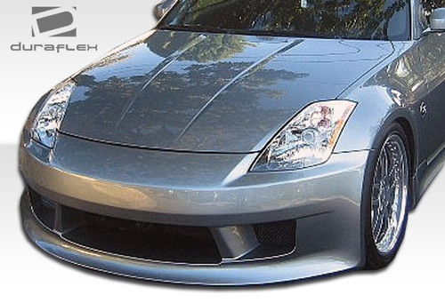 2003-2008 Nissan 350Z Z33 Duraflex V-Speed Front Bumper Cover - 1 Piece / Vehicle Year Make Model Trim - 2003-2008-Nissan 350Z ALL / Product Type - Front Bumper / Style Name -V-Speed / Kit Material - FRP (Fiberglass Reinforced Plastics) / Notes -