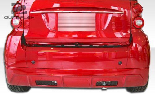 2008-2012 Smart ForTwo Duraflex FX Rear Lip Under Spoiler Air Dam - 1 Piece / Vehicle Year Make Model Trim - 2008-2012-Smart ForTwo ALL / Product Type - Rear Lip/Add On / Style Name -FX / Kit Material - FRP (Fiberglass Reinforced Plastics) / Notes -