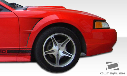1999-2004 Ford Mustang Duraflex GTC Fender - 2 Piece / Vehicle Year Make Model Trim - 1999-2004-Ford Mustang ALL / Product Type - Fender / Style Name -GTC / Kit Material - FRP (Fiberglass Reinforced Plastics) / Notes -