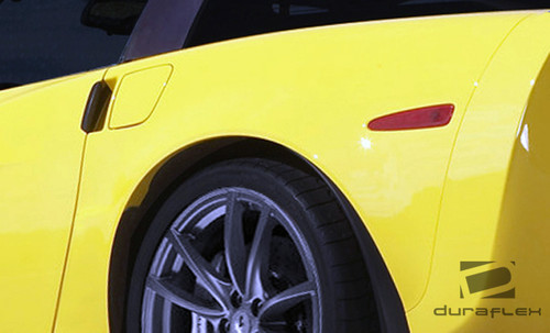 2005-2013 Chevrolet Corvette C6 Duraflex ZR Edition Rear Fenders - 2 Piece / Vehicle Year Make Model Trim - 2005-2013-Chevrolet Corvette 2DR / Product Type - Fender / Style Name -ZR Edition / Kit Material - FRP (Fiberglass Reinforced Plastics) / Notes - Note: Rear fenders are 2 inches wider than oem factory. will fit coupe model only. will not fit Z06 or ZR1 models without modification