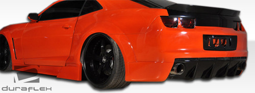 2010-2013 Chevrolet Camaro Duraflex Circuit Wide Body Rear Bumper Cover - 1 Piece / Vehicle Year Make Model Trim - 2010-2013-Chevrolet Camaro ALL / Product Type - Rear Bumper / Style Name -Circuit / Kit Material - FRP (Fiberglass Reinforced Plastics) / Notes - Note: must be used in conjunction with complete wide body kit
