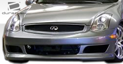 2003-2007 Infiniti G Coupe G35 Duraflex C-Sport Front Bumper Cover - 1 Piece / Vehicle Year Make Model Trim - 2003-2007-Infiniti G Coupe 2DR / Product Type - Front Bumper / Style Name -C-Sport / Kit Material - FRP (Fiberglass Reinforced Plastics) / Notes -