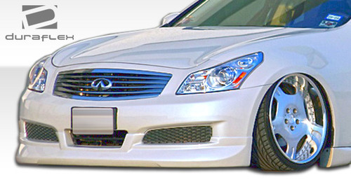2007-2009 Infiniti G Sedan G25 G35 G37 Duraflex GT Spec Front Lip Under Spoiler Air Dam (non sport) - 1 Piece / Vehicle Year Make Model Trim - 2007-2009-Infiniti G Sedan 4DR / Product Type - Front Lip/Add On / Style Name -GT Spec / Kit Material - FRP (Fiberglass Reinforced Plastics) / Notes - Note: only fits non-sport models.