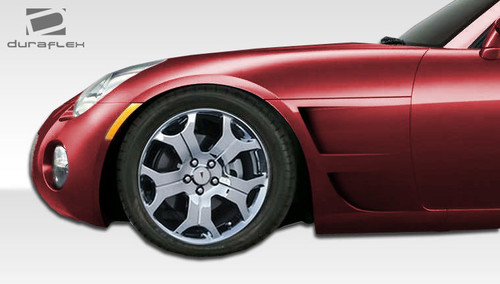2006-2009 Pontiac Solstice Duraflex GT Concept Fenders - 2 Piece / Vehicle Year Make Model Trim - 2006-2009-Pontiac Solstice ALL / Product Type - Fender / Style Name -GT Concept / Kit Material - FRP (Fiberglass Reinforced Plastics) / Notes -