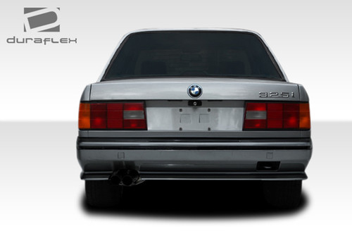 1984-1991 BMW 3 Series E30 2DR 4DR Duraflex Evo Look Rear Bumper Cover - 1 Piece / Vehicle Year Make Model Trim - 1984-1991-BMW 3 Series ALL / Product Type - Rear Bumper / Style Name -Evo Look / Kit Material - FRP (Fiberglass Reinforced Plastics) / Notes -