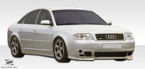 1998-2004 Audi A6 C5 Duraflex Type A Side Skirts Rocker Panels - 2 Piece (S) / Vehicle Year Make Model Trim - 1998-2004-Audi A6 4DR / Product Type - Sideskirts / Style Name -Type A / Kit Material - FRP (Fiberglass Reinforced Plastics) / Notes - Note: All Overstock products are sold on a first come, first serve basis. Overstock products are sold as is, and all sales are final. Overstock products may not be returned or exchanged.