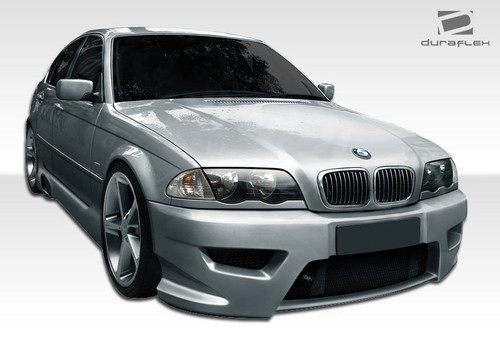 1999-2005 BMW 3 Series E46 4DR Duraflex I-Design Front Bumper Cover - 1 Piece / Vehicle Year Make Model Trim - 1999-2005-BMW 3 Series 4DR / Product Type - Front Bumper / Style Name -I-Design / Kit Material - FRP (Fiberglass Reinforced Plastics) / Notes -