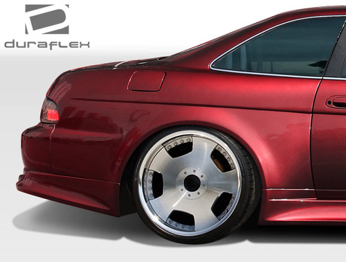 1992-2000 Lexus SC Series SC300 SC400 Duraflex V-Speed Wide Body Rear Fender Flares - 2 Piece / Vehicle Year Make Model Trim - 1992-2000-Lexus SC ALL / Product Type - Fender / Style Name -V-Speed / Kit Material - FRP (Fiberglass Reinforced Plastics) / Notes - Note: must be used in conjunction with complete wide body kit