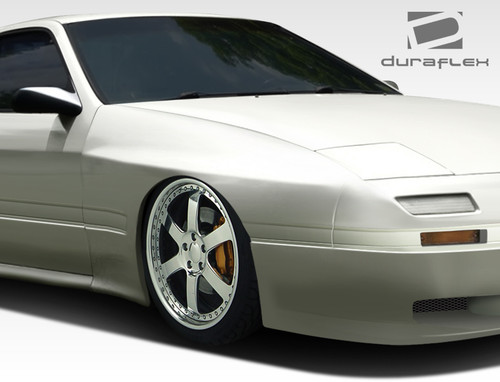 1986-1991 Mazda RX-7 Duraflex MTP Wide Body Front Fenders (+85mm)  - 2 Piece / Vehicle Year Make Model Trim - 1986-1991-Mazda RX7 ALL / Product Type - Fender / Style Name -MTP / Kit Material - FRP (Fiberglass Reinforced Plastics) / Notes - Note: 85mm wide, must be used in conjunction with complete wide body kit