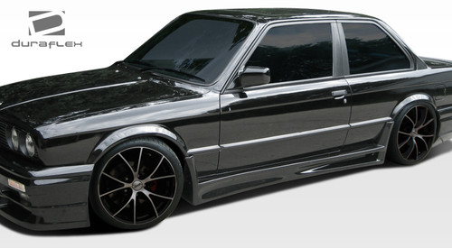 1984-1991 BMW 3 Series E30 Duraflex GT-S Side Skirts Rocker Panels - 2 Piece / Vehicle Year Make Model Trim - 1984-1991-BMW 3 Series ALL / Product Type - Sideskirts / Style Name -GT-S / Kit Material - FRP (Fiberglass Reinforced Plastics) / Notes -