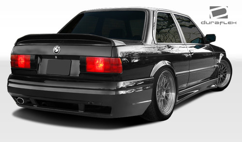 1984-1991 BMW 3 Series E30 2DR 4DR Duraflex GT-S Rear Bumper Cover - 1 Piece / Vehicle Year Make Model Trim - 1984-1991-BMW 3 Series ALL / Product Type - Rear Bumper / Style Name -GT-S / Kit Material - FRP (Fiberglass Reinforced Plastics) / Notes -