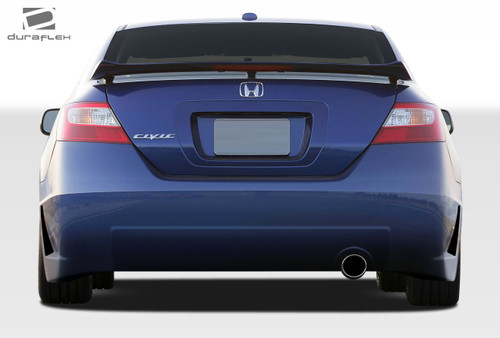 2006-2011 Honda Civic 2DR Duraflex B-2 Rear Bumper Cover - 1 Piece / Vehicle Year Make Model Trim - 2006-2011-Honda Civic 2DR / Product Type - Rear Bumper / Style Name -B-2 / Kit Material - FRP (Fiberglass Reinforced Plastics) / Notes -