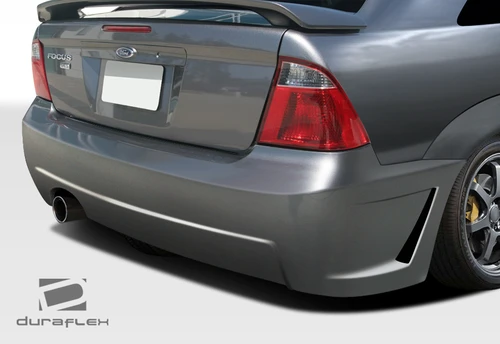 2005-2007 Ford Focus 4DR Duraflex B-2 Rear Bumper Cover - 1 Piece / Vehicle Year Make Model Trim - 2005-2007-Ford Focus 4DR / Product Type - Rear Bumper / Style Name -B-2 / Kit Material - FRP (Fiberglass Reinforced Plastics) / Notes -