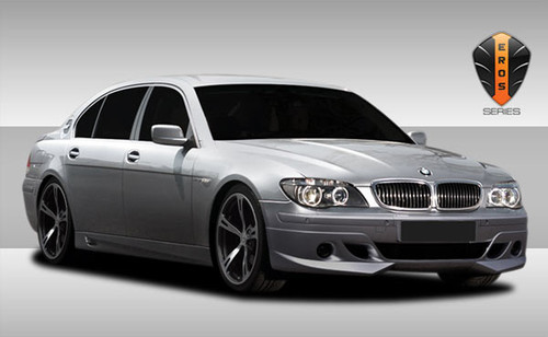 2006-2008 BMW 7 Series E65 E66 Polyurethane Eros Version 1 Front Lip Under Spoiler Air Dam - 1 Piece / Vehicle Year Make Model Trim - 2006-2008-BMW 7 Series ALL / Product Type - Front Lip/Add On / Style Name -Eros Version 1 / Kit Material - Polyurethane / Notes -