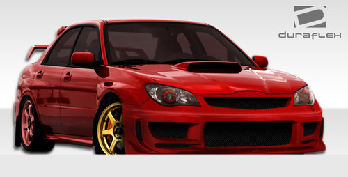 2006-2007 Subaru Impreza WRX STI Duraflex Harmon Front Bumper Cover - 1 Piece / Vehicle Year Make Model Trim - 2006-2007-Subaru Impreza ALL / Product Type - Front Bumper / Style Name -Harmon / Kit Material - FRP (Fiberglass Reinforced Plastics) / Notes - Note: designed for WRX and STI models only