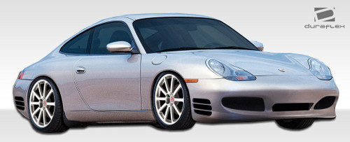 1999-2001 Porsche 911 Carrera 996 1997-2004 Boxster (986) Duraflex Turbo Look Front Bumper Cover (non turbo model) - 1 Piece / Vehicle Year Make Model Trim - 1999-2001-Porsche 996 ALL / Product Type - Front Bumper / Style Name -Turbo Look / Kit Material - FRP (Fiberglass Reinforced Plastics) / Notes - Note: will not fit turbo models